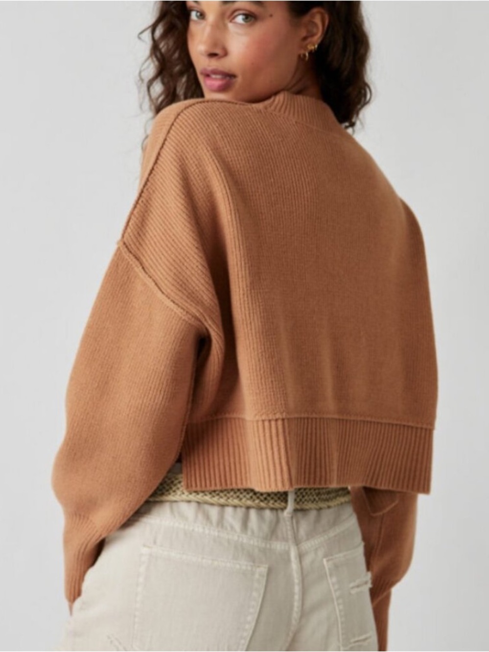 Free People Easy Street Crop Sweater
